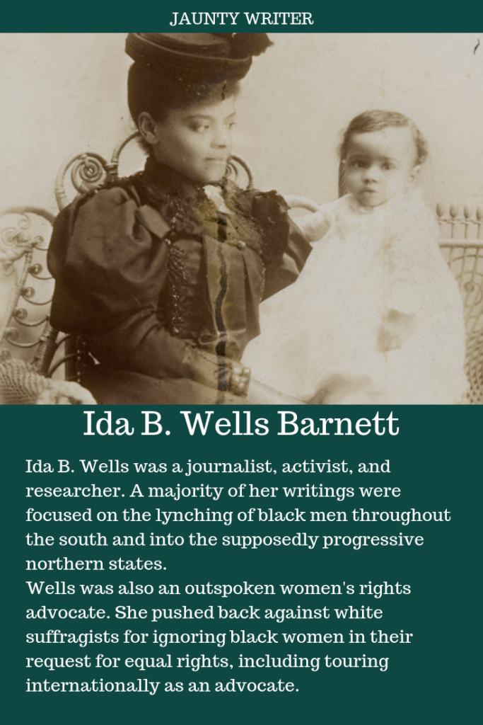 Ida B. Wells Barnett: Black journalist with a focus on lynchings