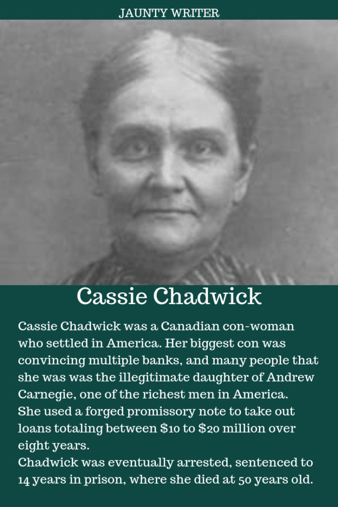 Cassie Chadwick: Canadian-American Con Artist