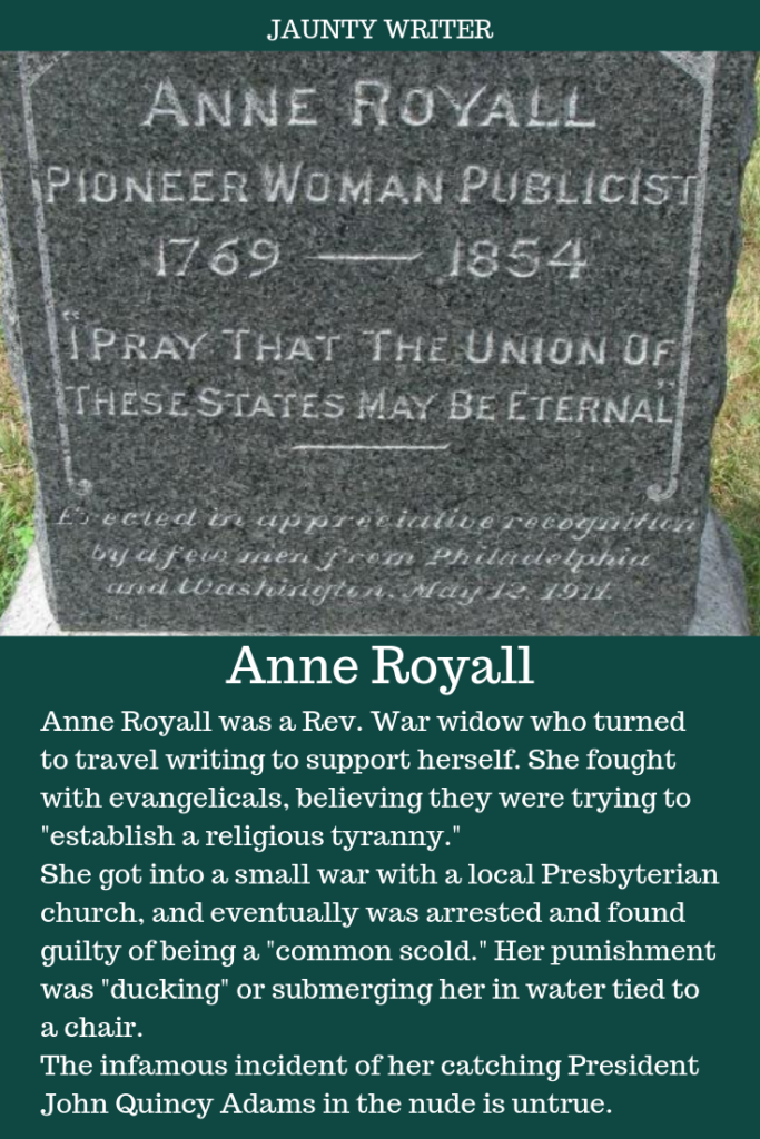 Anne Royall: Early Travel writer
